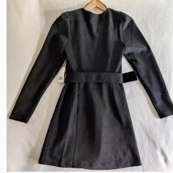 knee length dresses for ladies Kate Long Sleeve Velvet Midi Dress main image 1